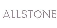 ALLSTONE logo in light gray serif letters on a white background
