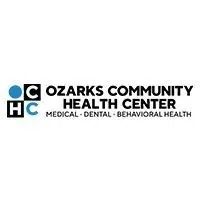 Logo of Ozarks Community Health Center; text and icons in blue and black.