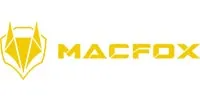 Yellow MACFOX logo with a fox-head icon on a white background