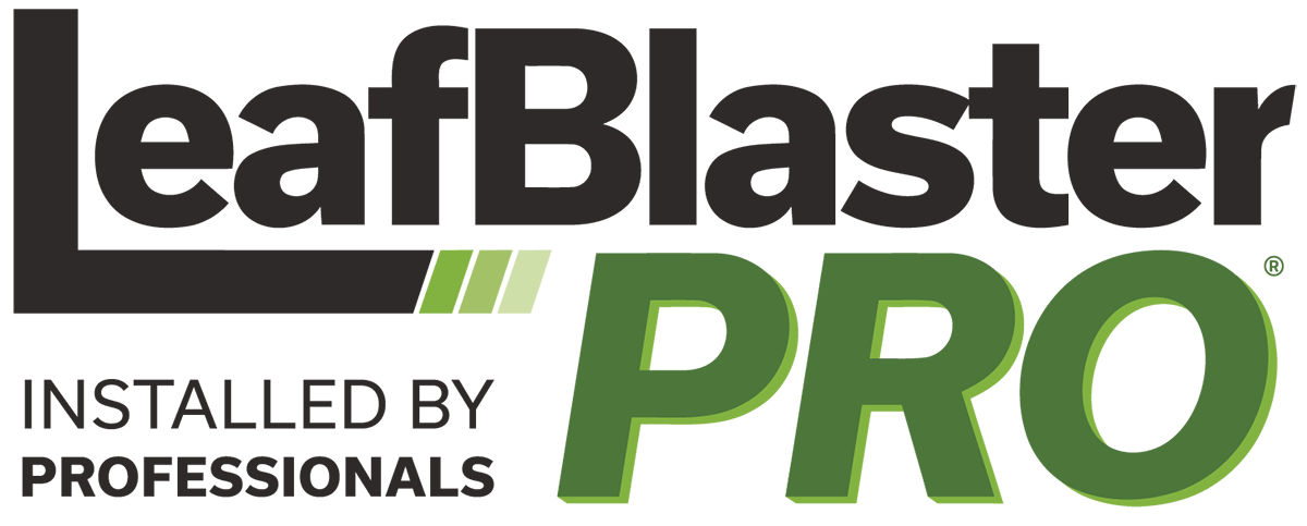 LeafBlaster Pro logo with “Installed by Professionals” text in black and green