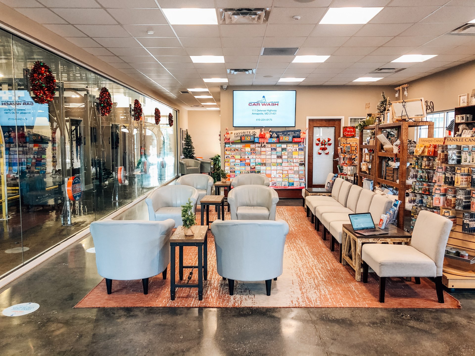 Car Washing Lobby Area Annapolis MD