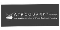 ATROGUARD technology logo with the tagline “The Next Generation of Water Resistant Flooring”