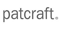 Patcraft logo in gray lowercase text on a white background