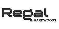 Regal Hardwoods logo in black on a white background