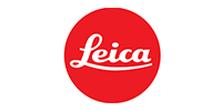 Leica logo: white text on a red circle.