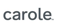 Carole logo in dark gray lowercase text on a white background