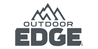 Outdoor Edge logo with mountain graphic above 