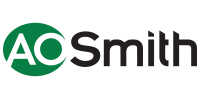 A. O. Smith logo: green circle with white 