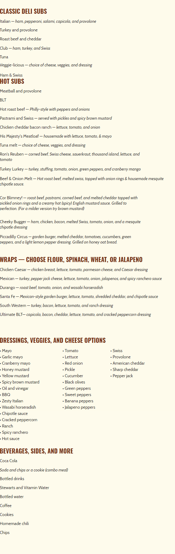 Sandwich and Sub Shop Wraps Burlington, VT