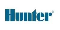 Hunter logo in teal blue on a white background.