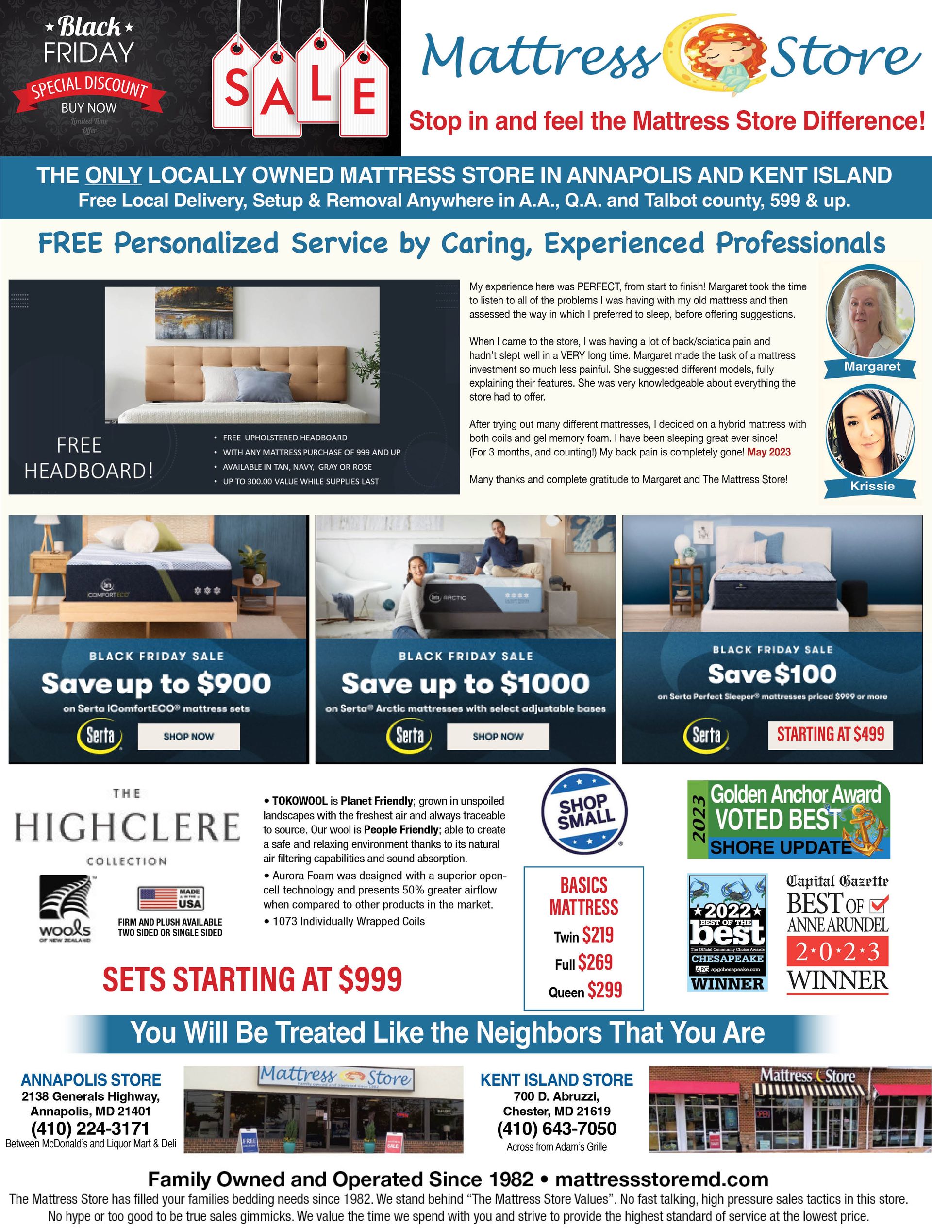 Specials Mattress Store Chester, MD and Annapolis, MD