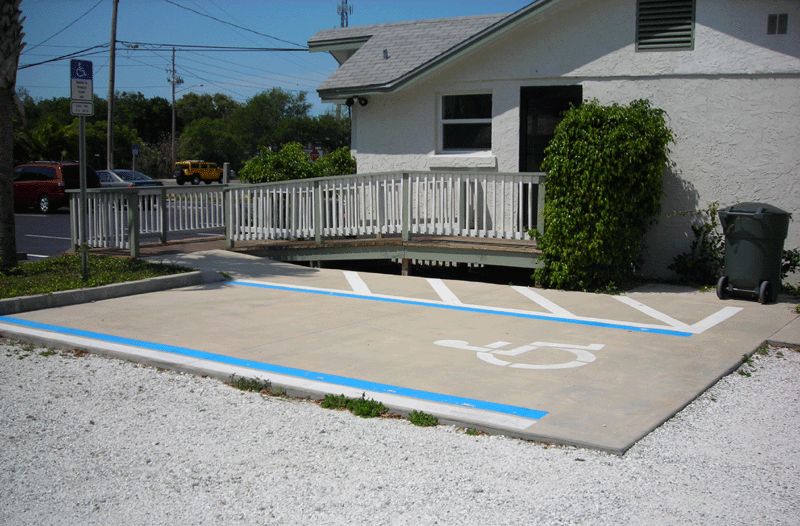 HANDICAP PARKING AREA