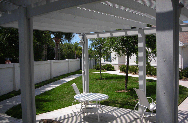 PATIO AND WALKWAY
