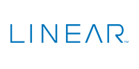 Linear logo in blue text on white background.