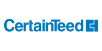 CertainTeed logo in blue text with square icon on white background