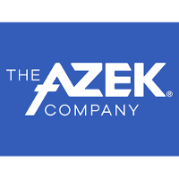 The azek company logo is on a blue background.
