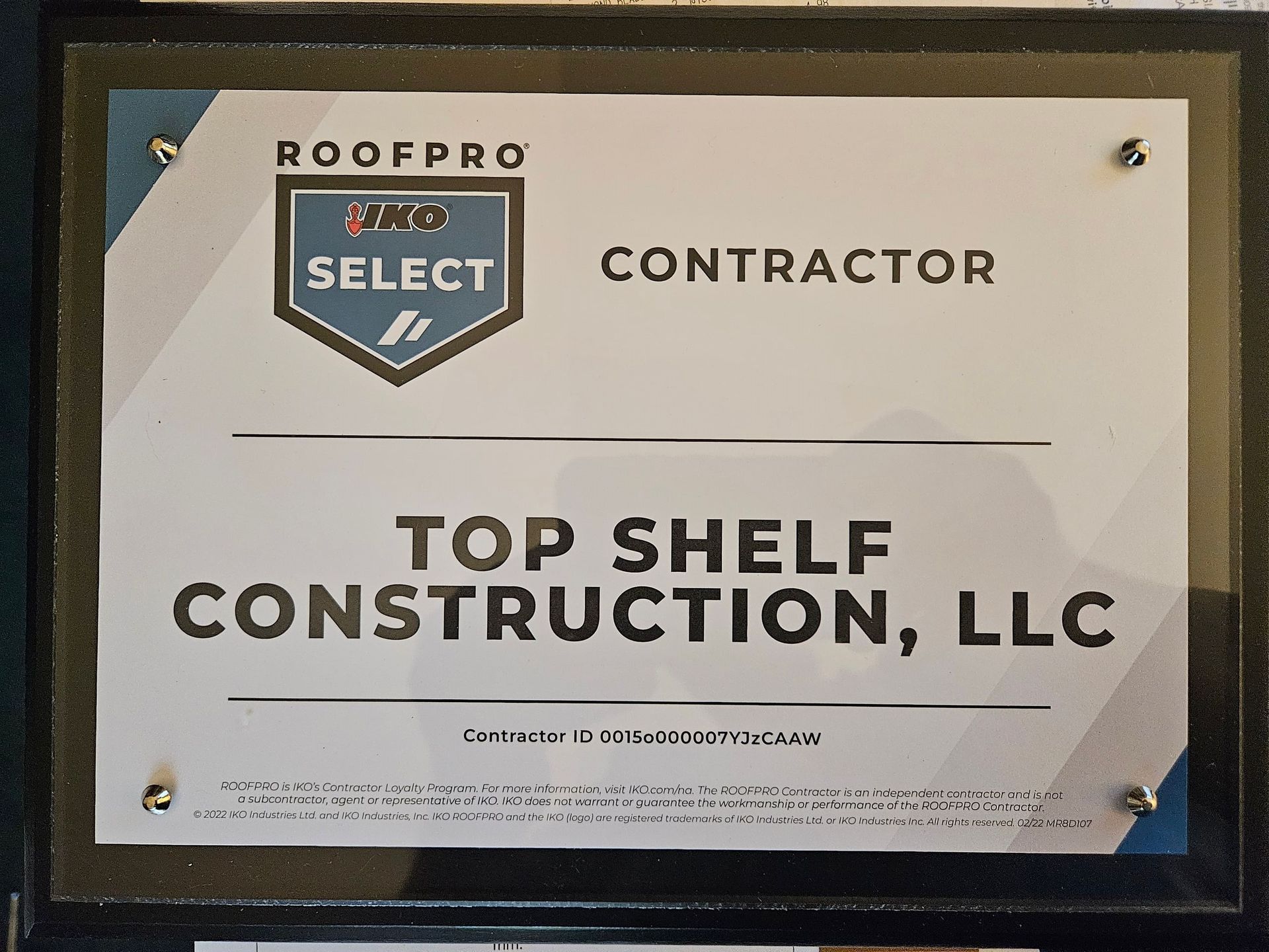About Top Shelf Construction LLC