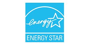 The blue and white ENERGY STAR logo, featuring stylized text and a star symbol under an arc.