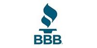 The blue BBB torch logo.