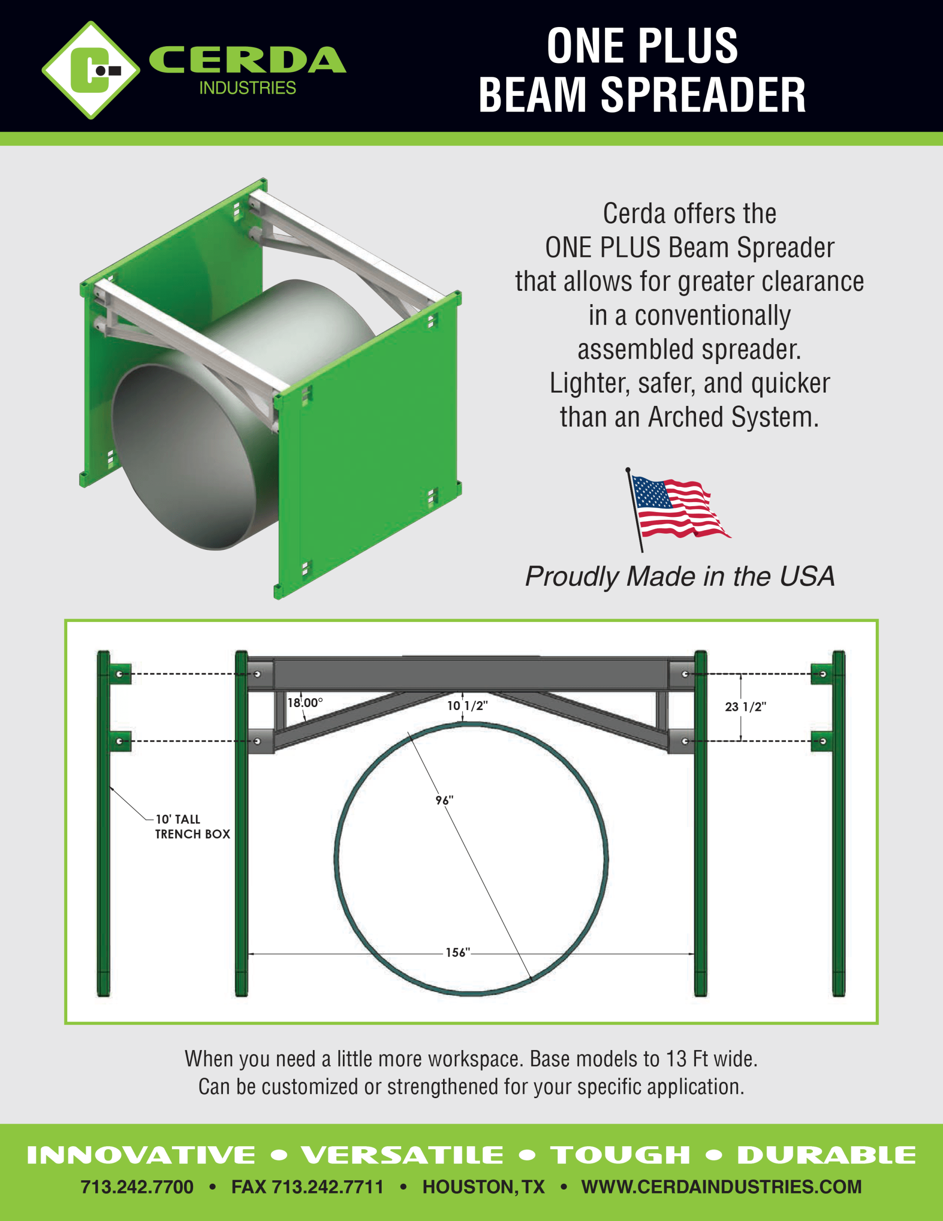 One Plus Beam Spreader Crane Lifting Tools Houston, TX