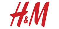 H&M logo in red text on a white background