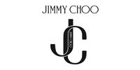 Jimmy Choo logo with black stylized JC monogram on a white background