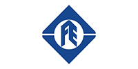 Blue diamond logo with white circle and stylized
