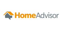 HomeAdvisor logo: A house icon next to the company name.