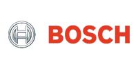 Bosch logo: a silver circle with a symbol on the left and 