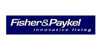 Fisher & Paykel logo: White text 