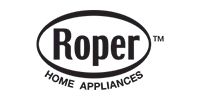 Roper home appliances logo with text inside an oval.