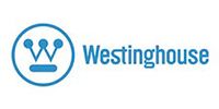 Westinghouse logo in blue, featuring a stylized 