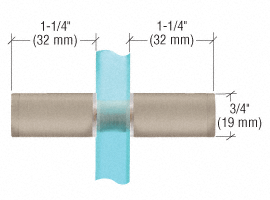 A diagram of a pipe with measurements of 32 mm and 19 mm