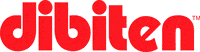 A red logo for dibiten on a white background.