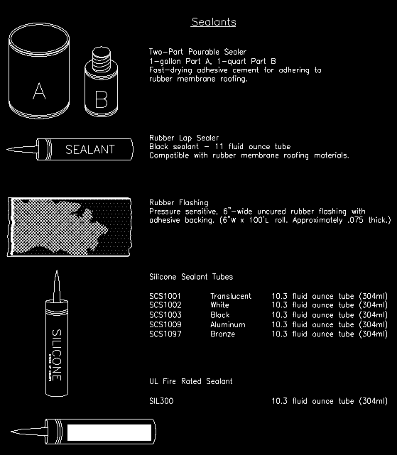 A black and white drawing of a bottle of sealant.