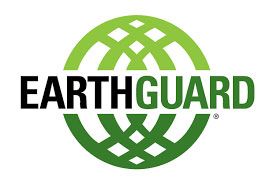 EarthGuard logo with green globe and black wordmark on white background