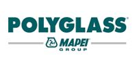 POLYGLASS and MAPEI Group logos in teal and gray on a white background