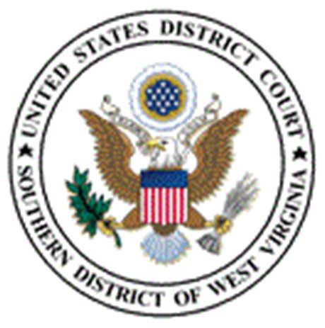Seal of the U.S. District Court, Southern District of West Virginia, with eagle and circular text