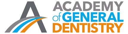 Logo for the Academy of General Dentistry: gray 