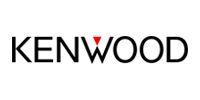 Kenwood logo in black with a small red triangle above the “W”