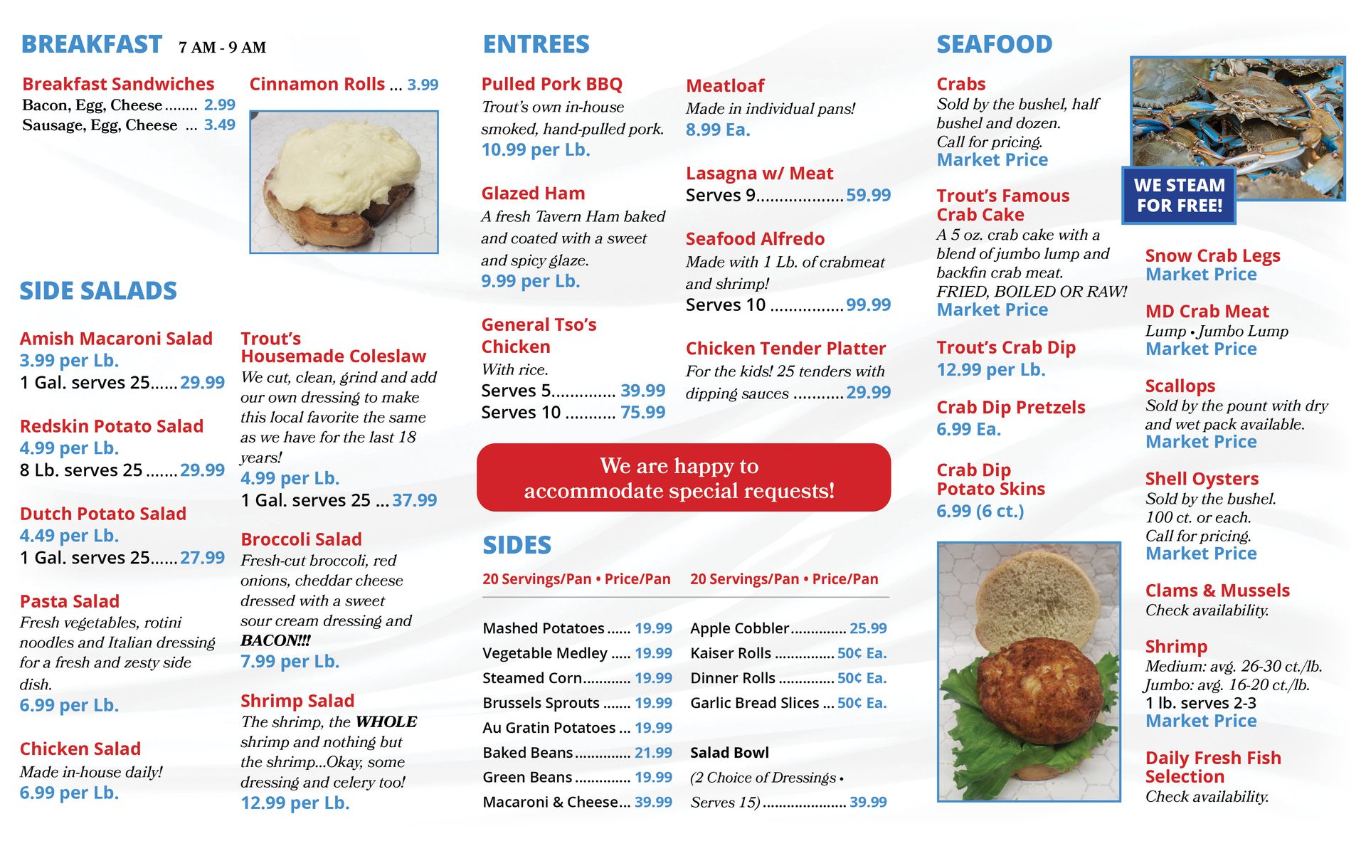 Catering Entrees Woodsboro, MD