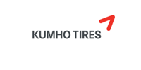 The kumho tires logo is on a white background.