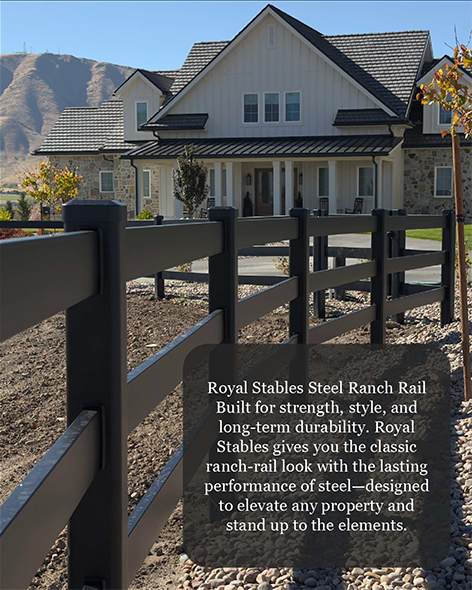 Rail Rench Royal Stables Steel Ranch Rail | Southeastern Idaho