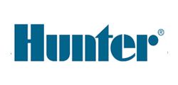 Hunter logo in teal text on a white background.