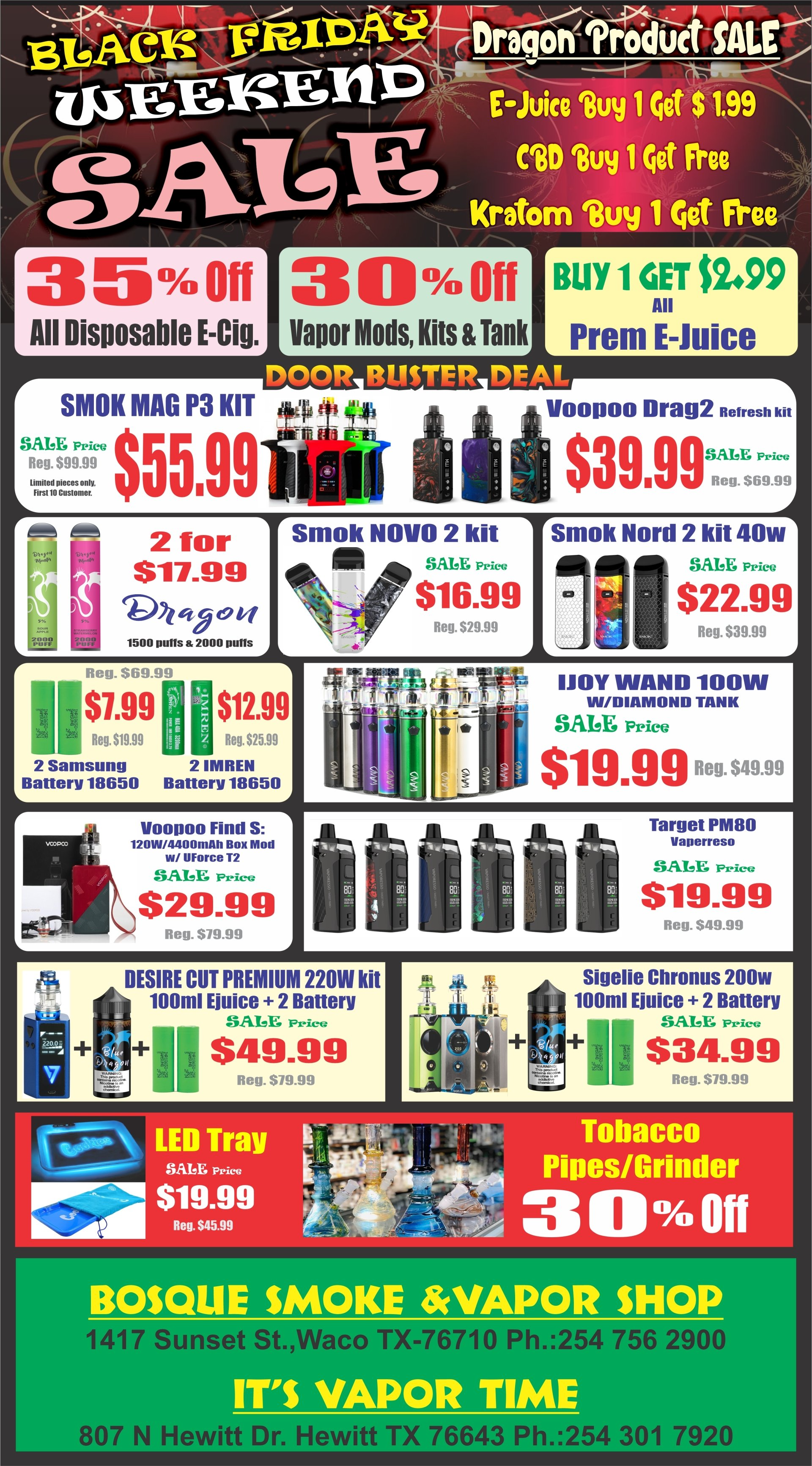 EVapor Bar Vaping Lounge Vapor Parlor Waco, TX