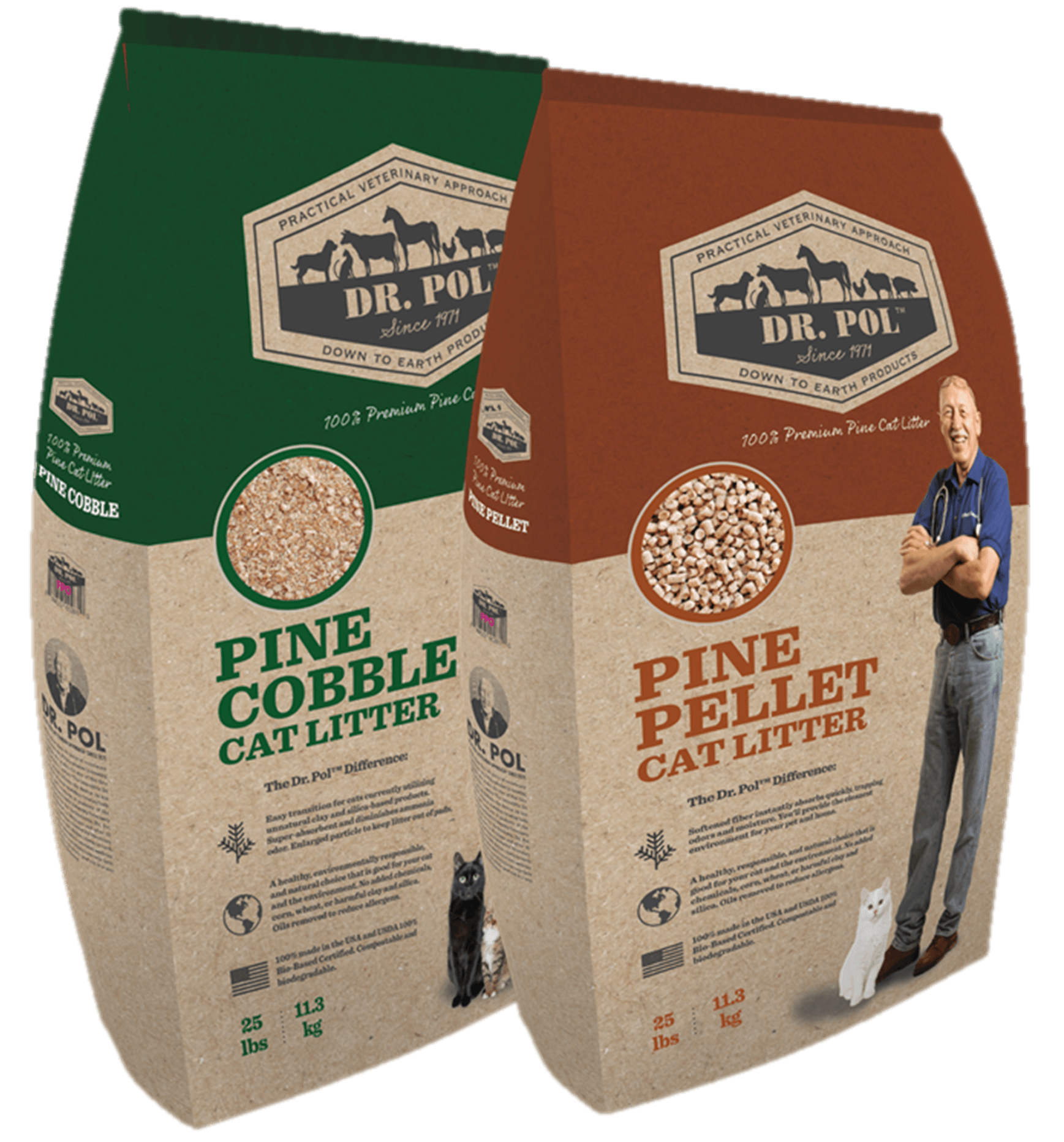 Dr Pol's Pine Pellet & Pine Cobble Cat Litter
