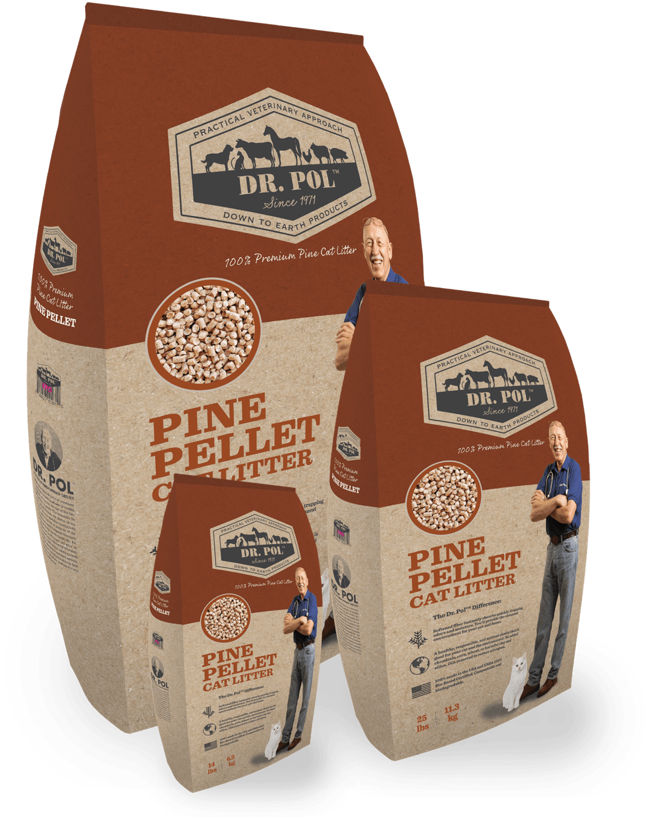 Dr Pol's Pine Pellet & Pine Cobble Cat Litter