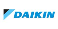 Daikin logo: a blue, stylized 