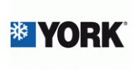 York logo with a blue square and snowflake icon. Black text reads 