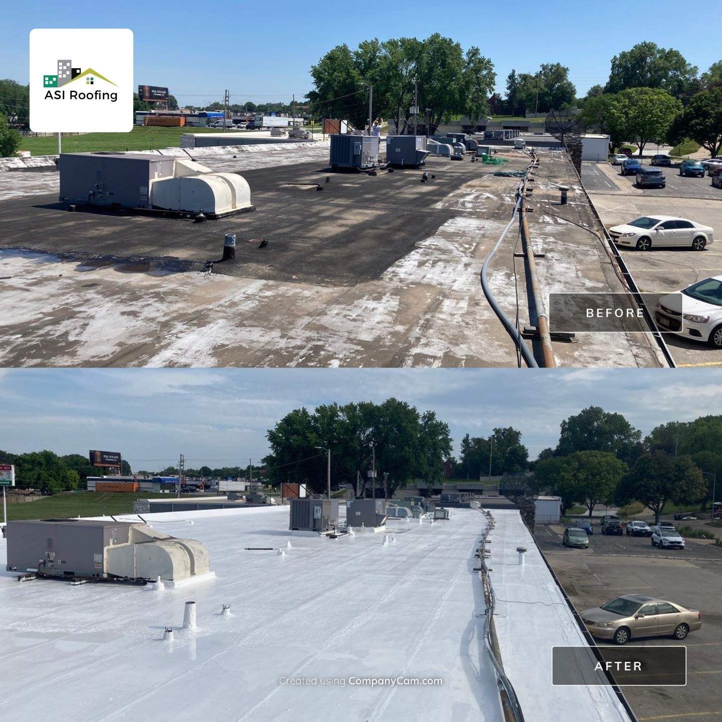Roofing BeforeAfter Photo Gallery ASI Roofing Lincoln, Ne Omaha, NE